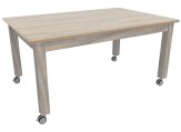 Natuurlijk tafel verrijdbaar L150 Grey craft oak Tangara Groothandel Kinderopvang en kinderdagverblijf inrichting01